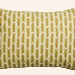 Chevron Patterned Green Pillow